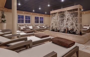 Hotel Almesberger Ruheraum Gradierwerk Entspannung Wellnessurlaub in Oberösterreich buchen 
