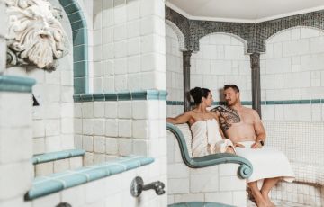 Hotel Almesberger Wellnessurlaub Oberösterreich Mühlviertel Sauna Dampfbad Zisterne im Wellnessbereich BALANCE